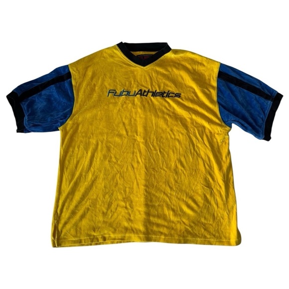 Vintage FUBU Athletics Velour Set 🟡💙 - Picture 2 of 13